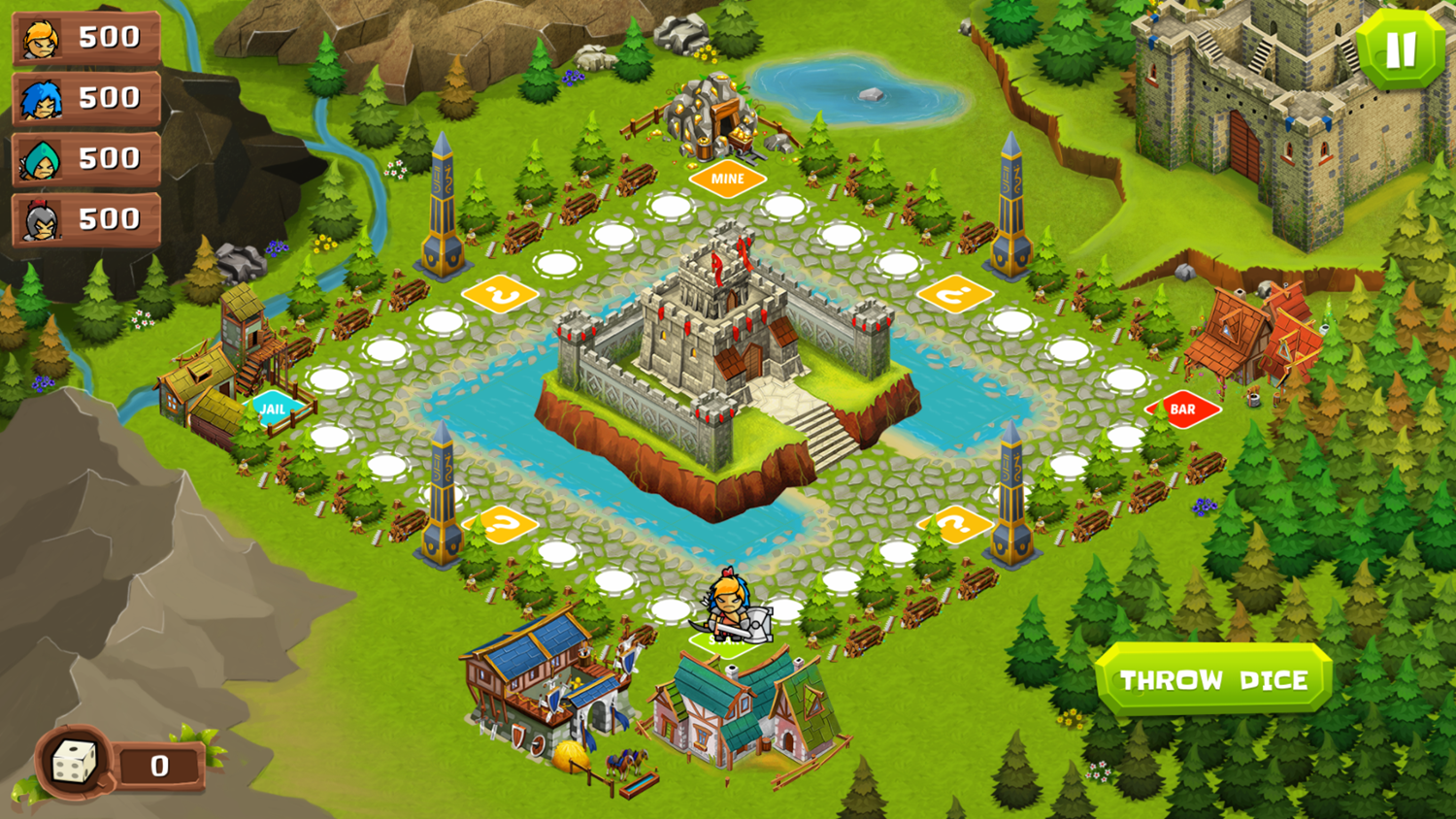 Kingdoms Wars Game Start Screenshot.