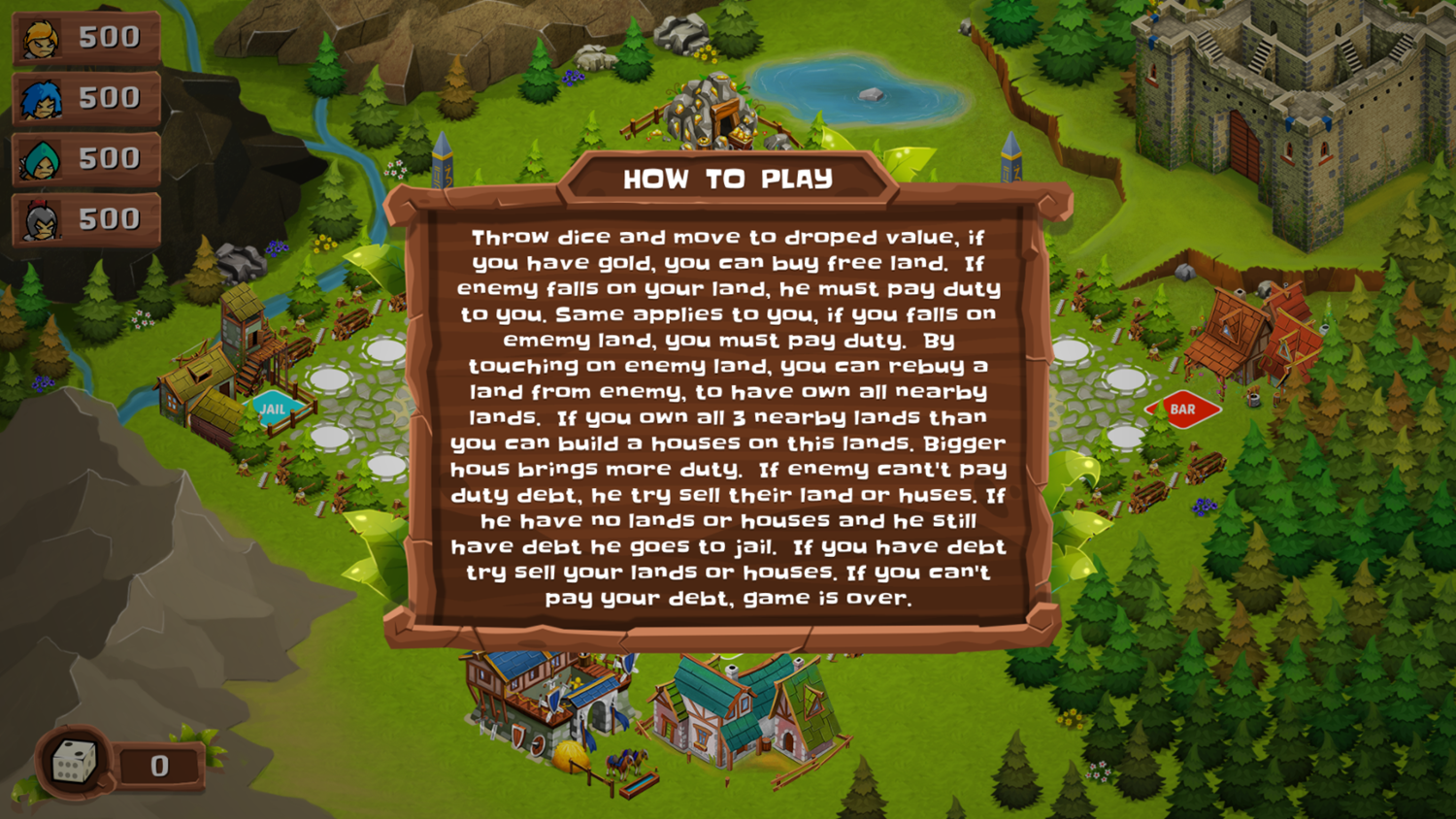 Kingdoms Wars Game How To Play Screenshot.