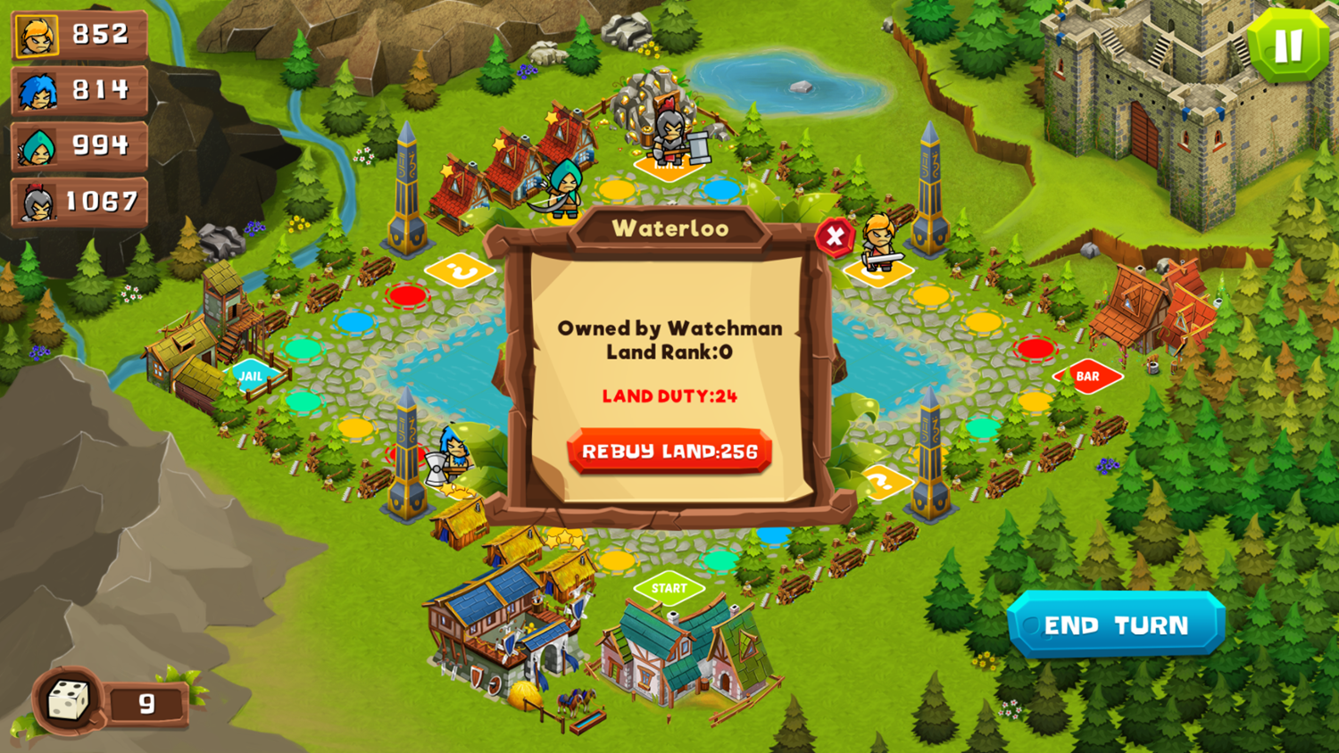 Kingdoms Wars Game Rebuy Land Screenshot.
