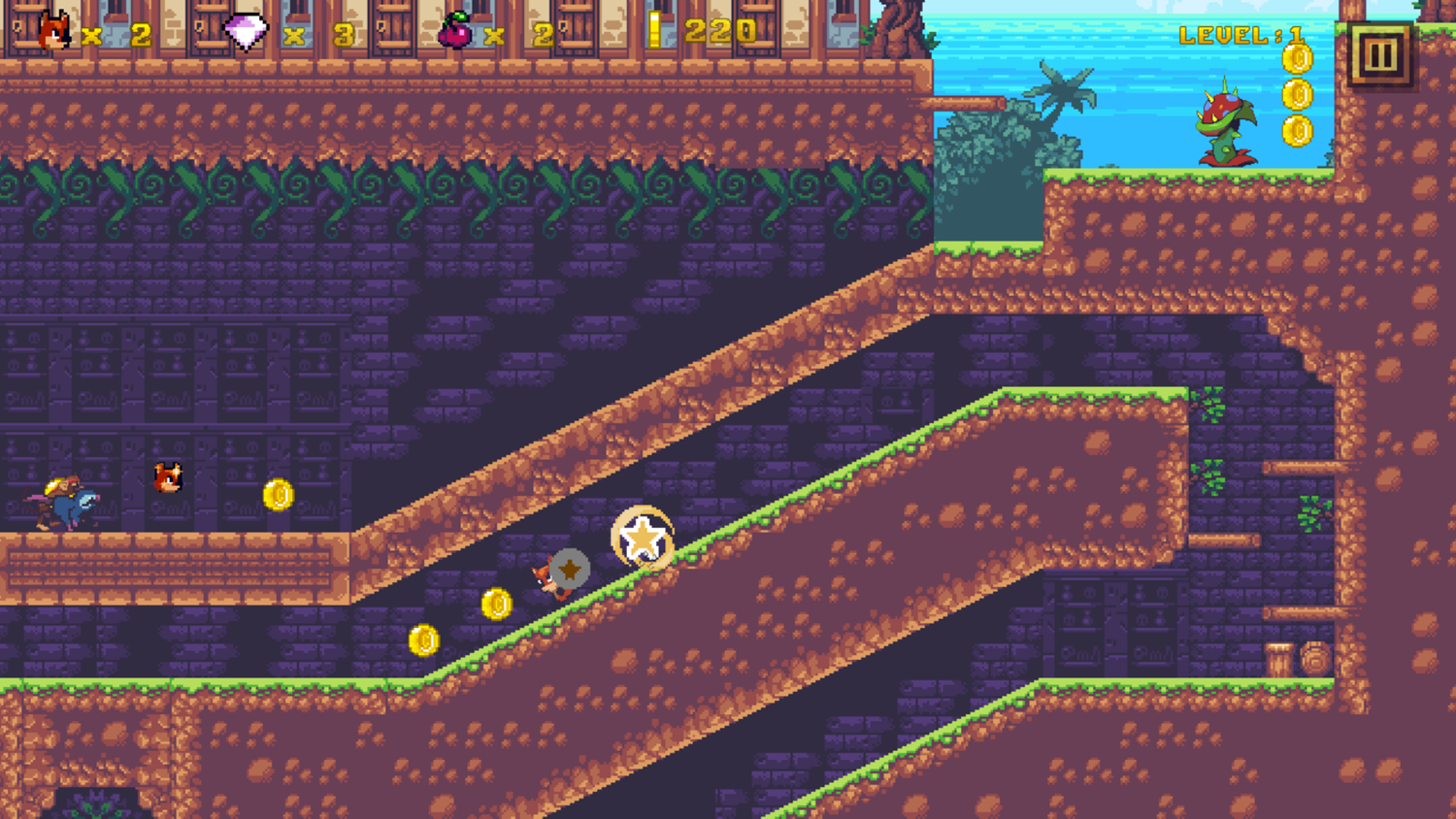 Kitsune Zenko Adventure Game Play Screenshot.