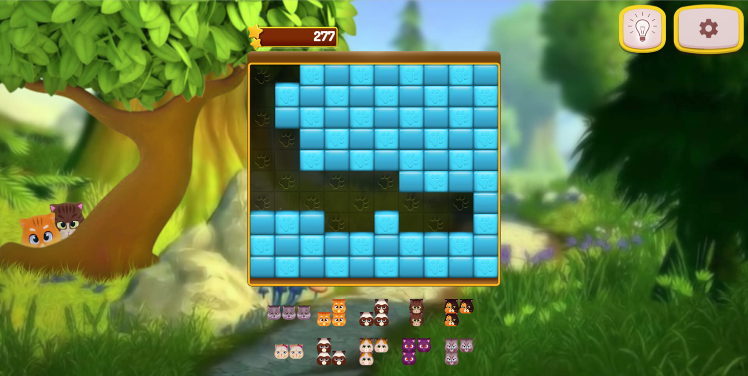 Kittygram Game Large Puzzle Screenshot.