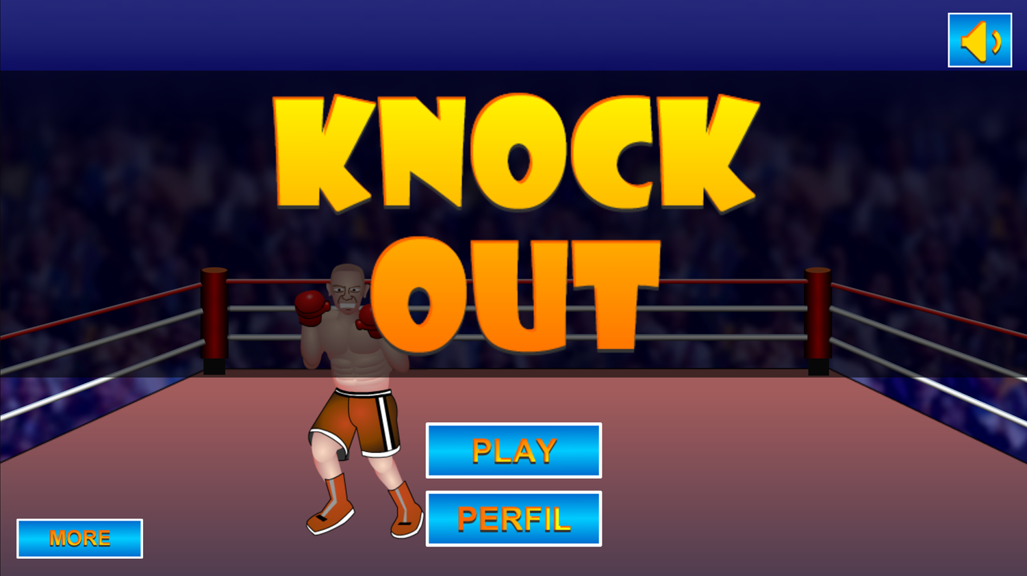 Knock Out Boxing Welcome Screen Screenshot.