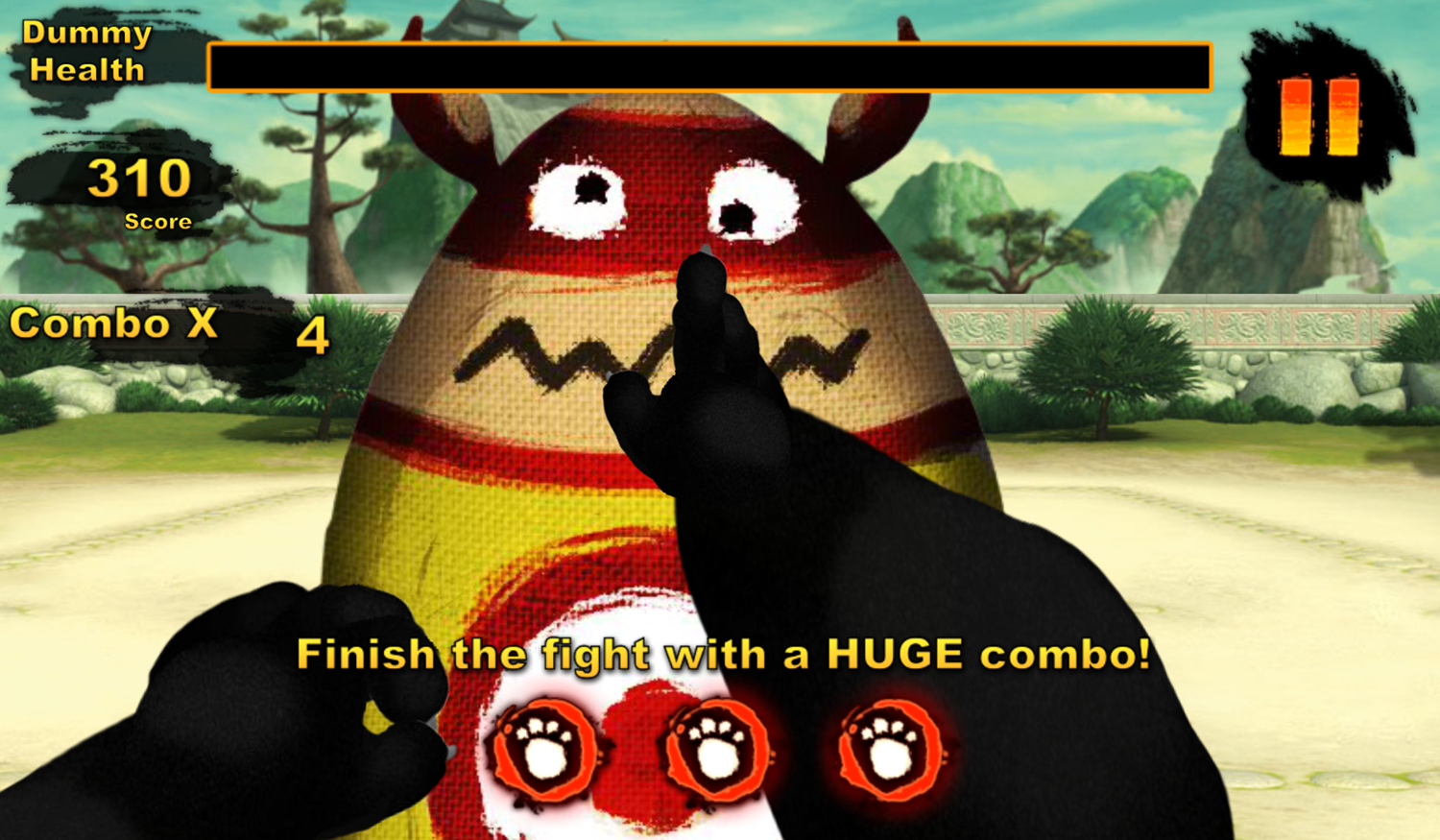 Kung Fu Panda Paw'Some Panda Game Do Combo Screenshot.