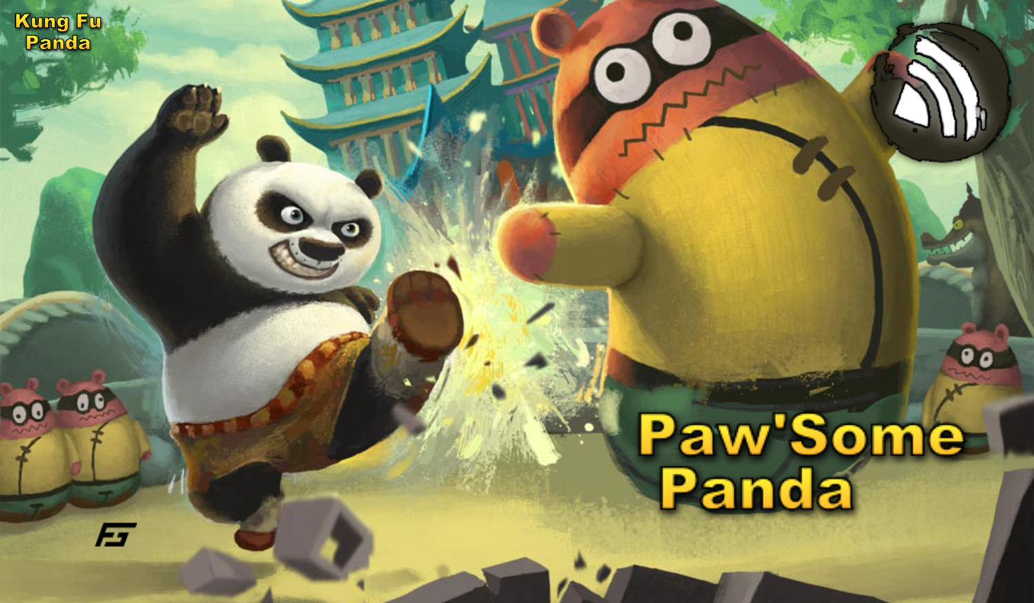 Kung Fu Panda Paw'Some Panda Game Welcome Screen Screenshot.