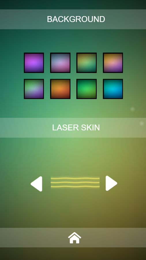 Laser Overload Game Settings Screenshot.