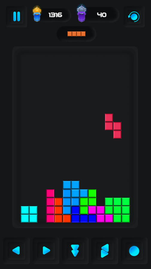 Last Block Game Play Screenshot.