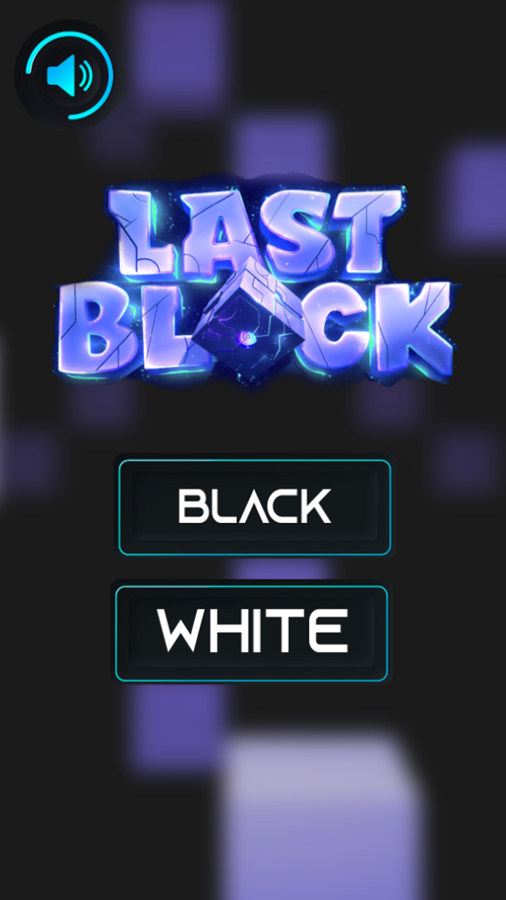 Last Block Game Welcome Screen Screenshot.