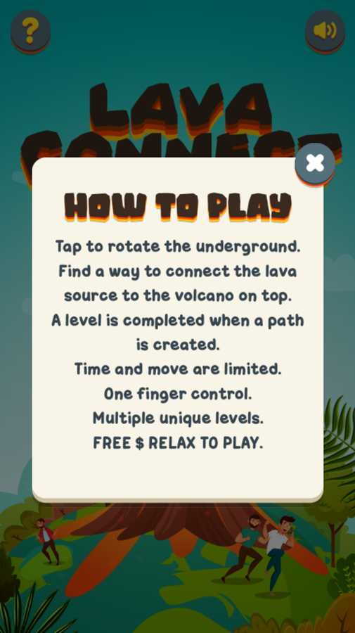 Lava Connect Game How To Play Screenshot.