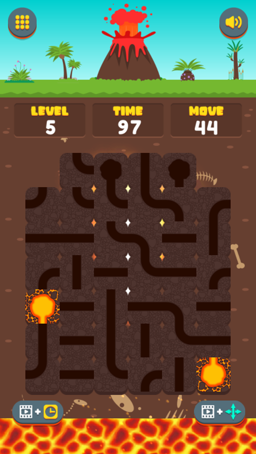 Lava Connect Game Next Level Screenshot.