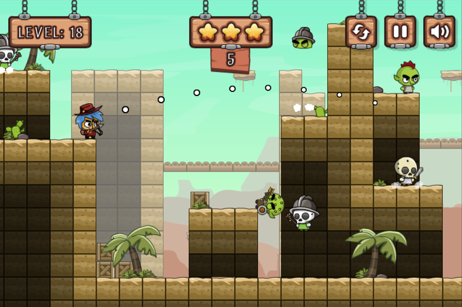 Legendary Warrior Globin Rush Game Screenshot.