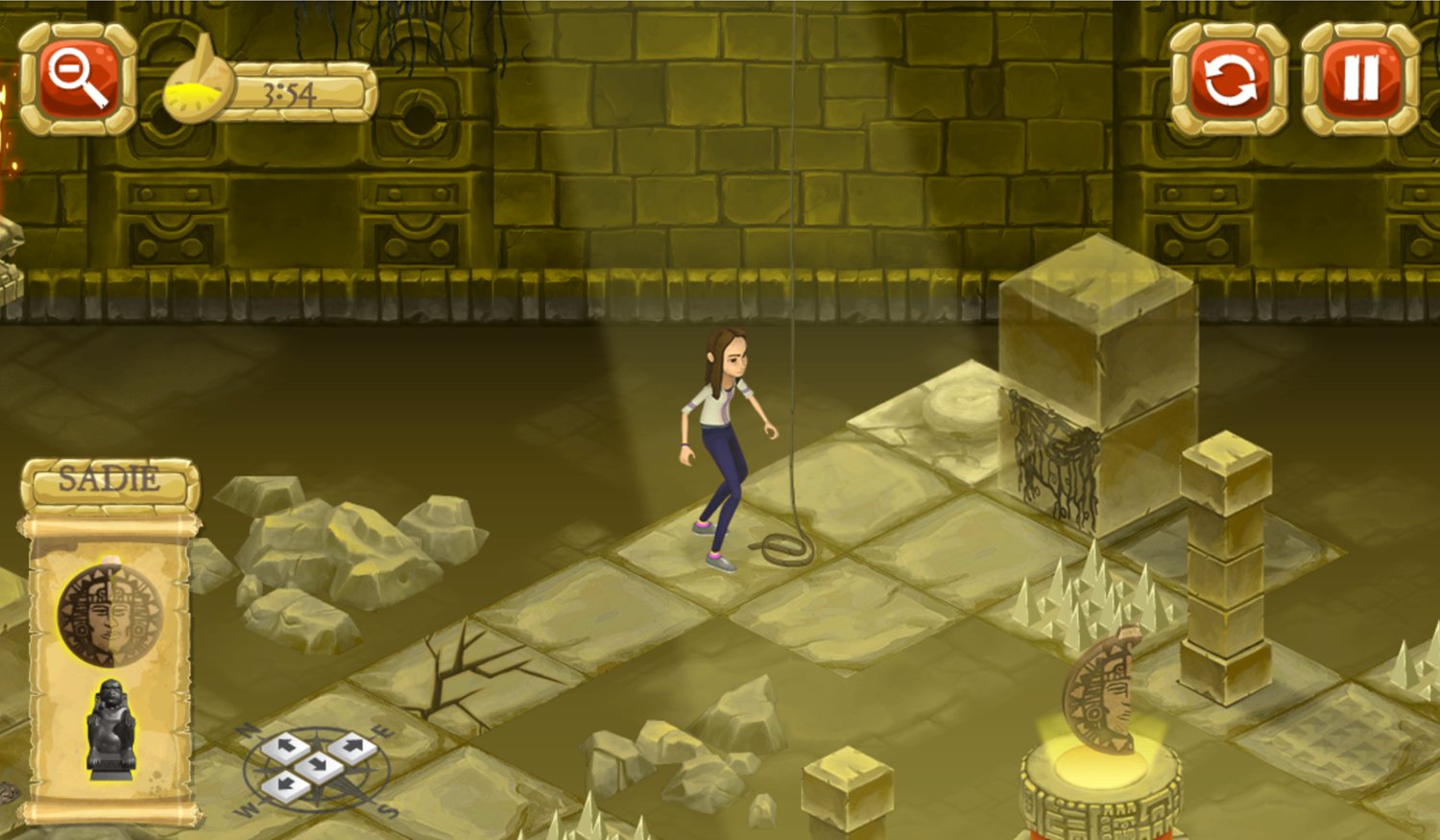 Legends of the Hidden Temple Unlock the Past Game Final Level Screenshot.