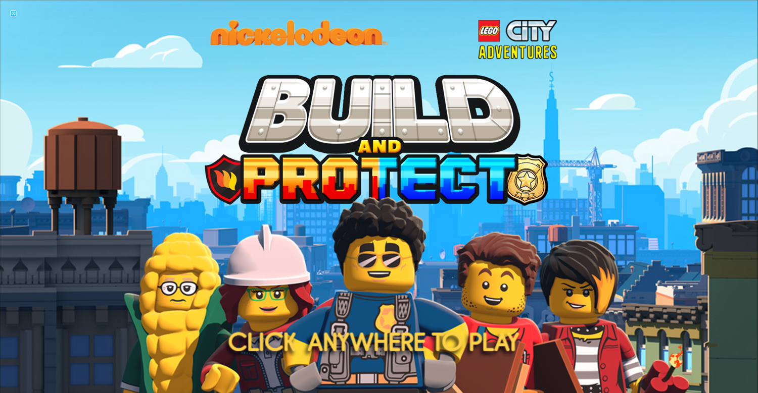 Lego City Adventures Build and Protect Welcome Screen Screenshot.