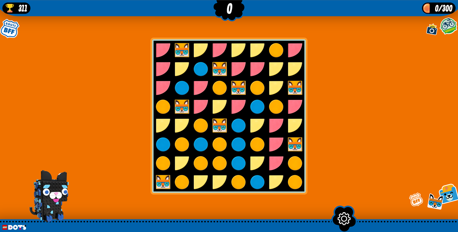 LEGO Funky Dots Game Adventure Level Screenshot.