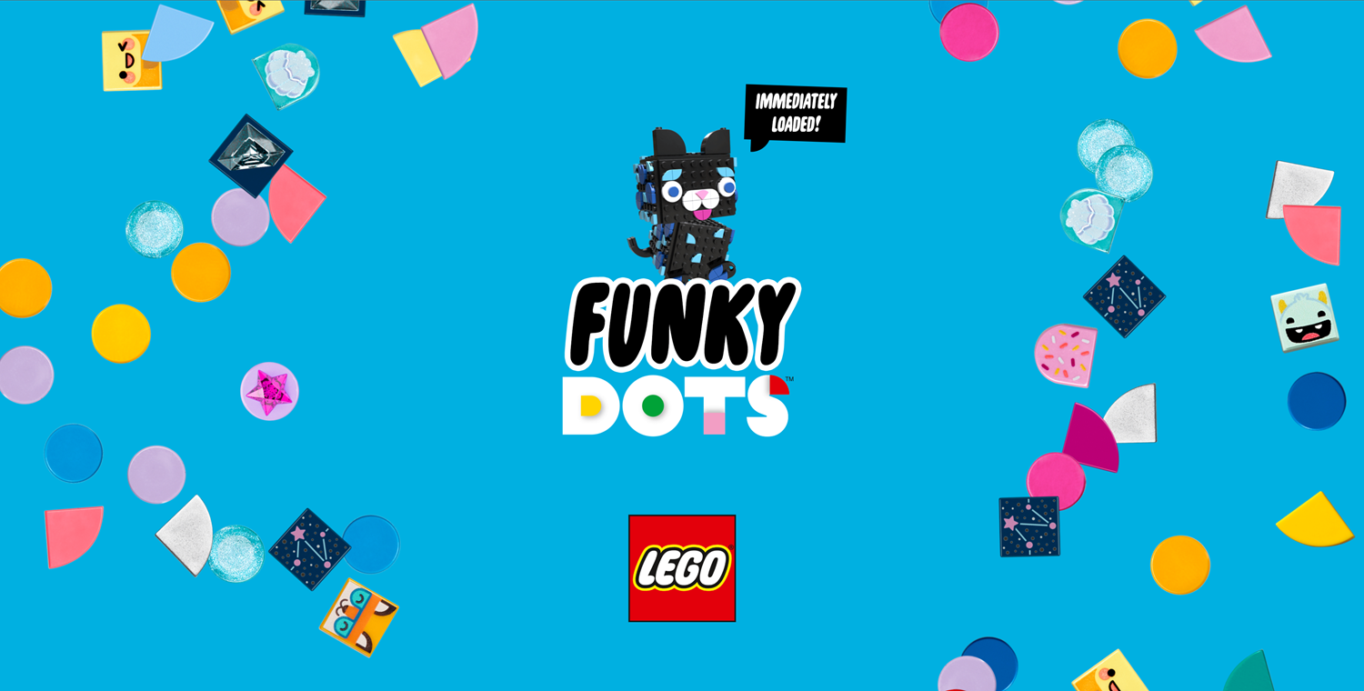 LEGO Funky Dots Game Welcome Screen Screenshot.