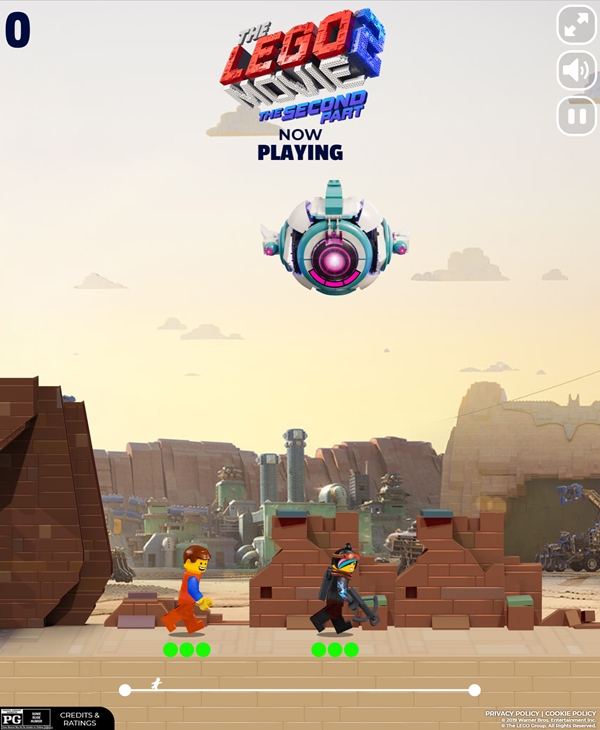 LEGO Movie 2 General Mayhem Attacks Game Screenshot.