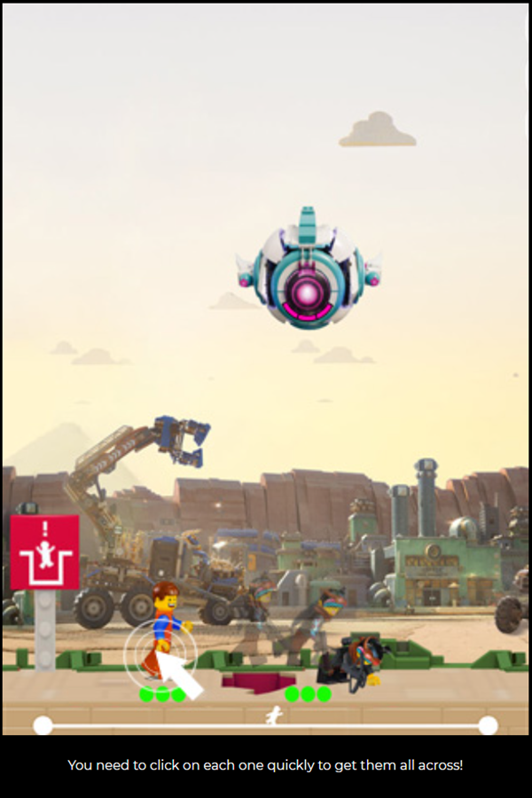 LEGO Movie 2 General Mayhem Attacks Game Jump Each Minifigure Instructions Screenshot.