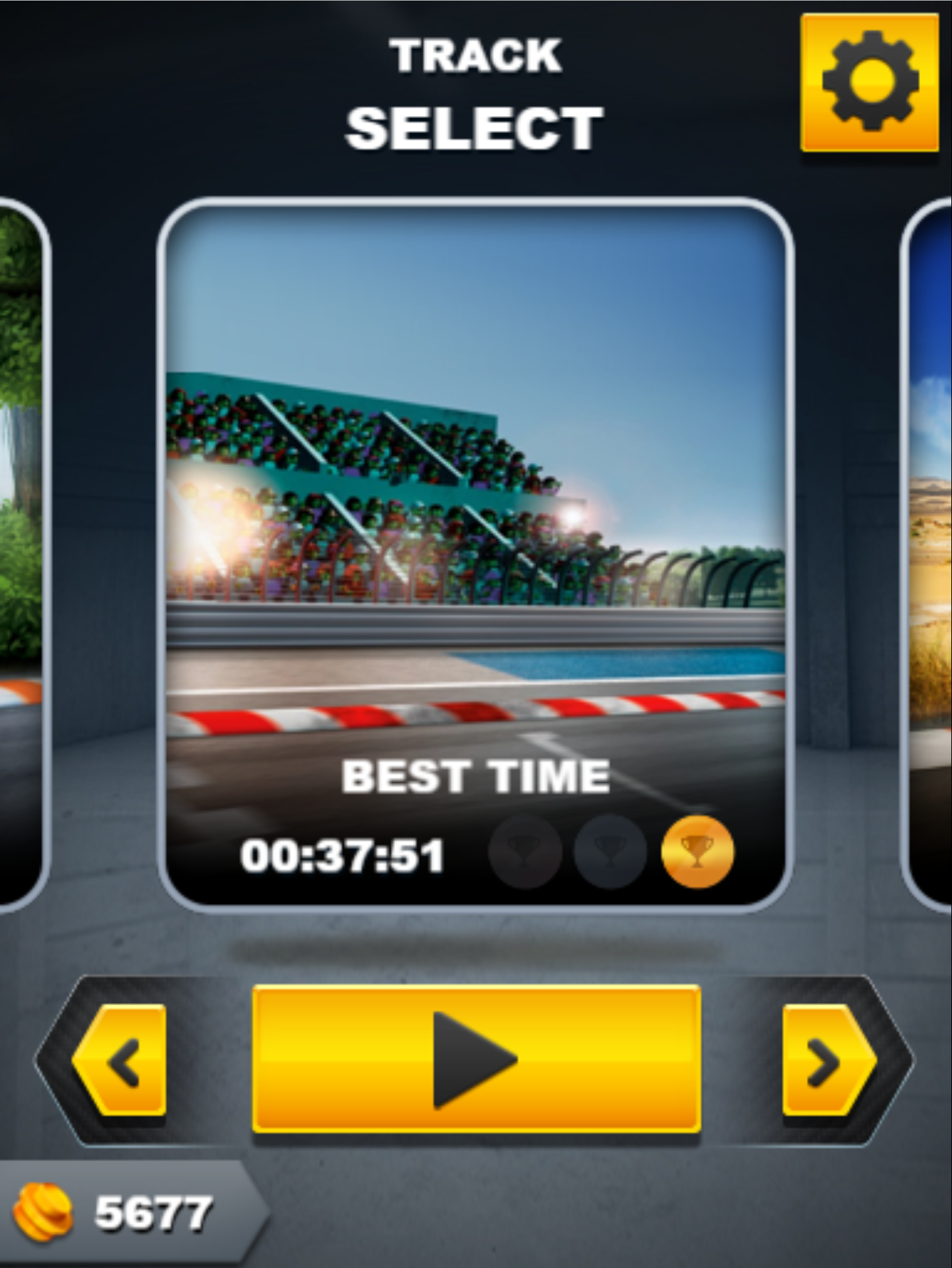 LEGO Speed Champions Game Course Select Screen Screenshot.