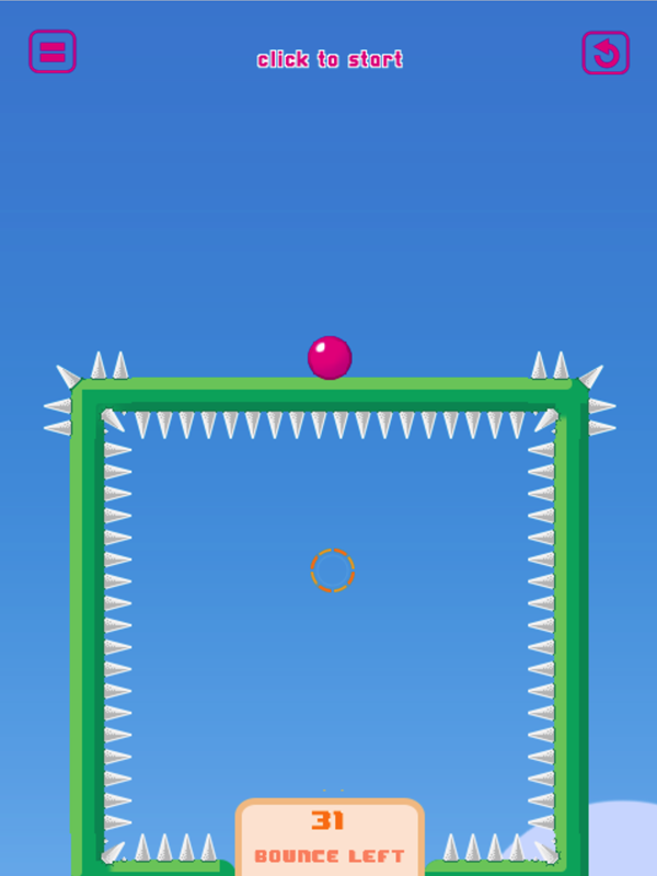 Let's Bounce Game Final Level Screenshot.