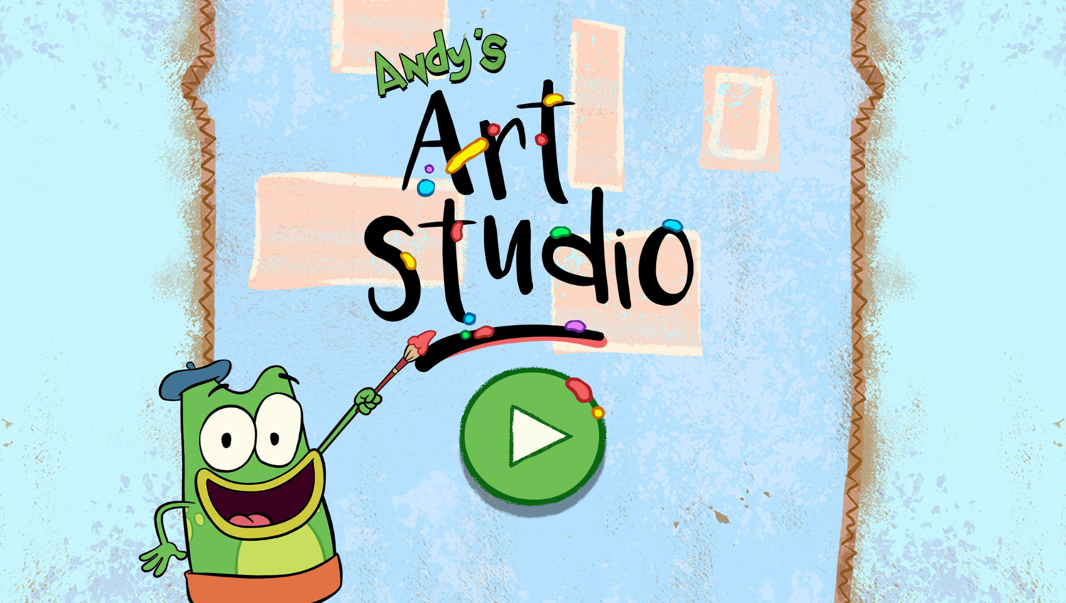 Let's Go Luna Andy's Art Studio Welcome Screen Screenshot.