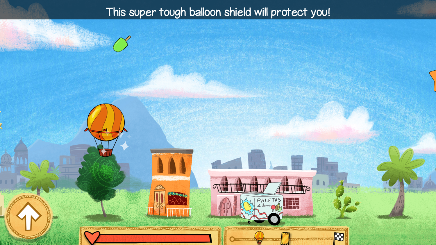 Let's Go Luna Fabuloso's Fantastic Flight Game Play Screenshot.
