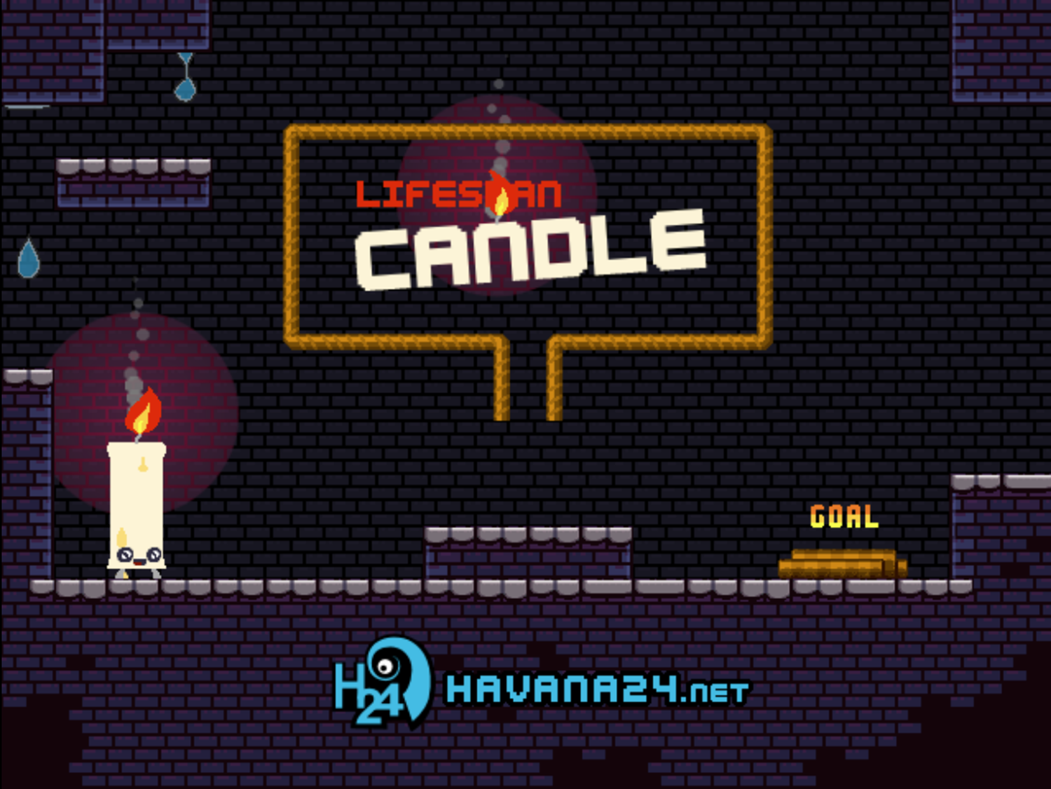 Lifespan Candle Game Welcome Screen Screenshot.