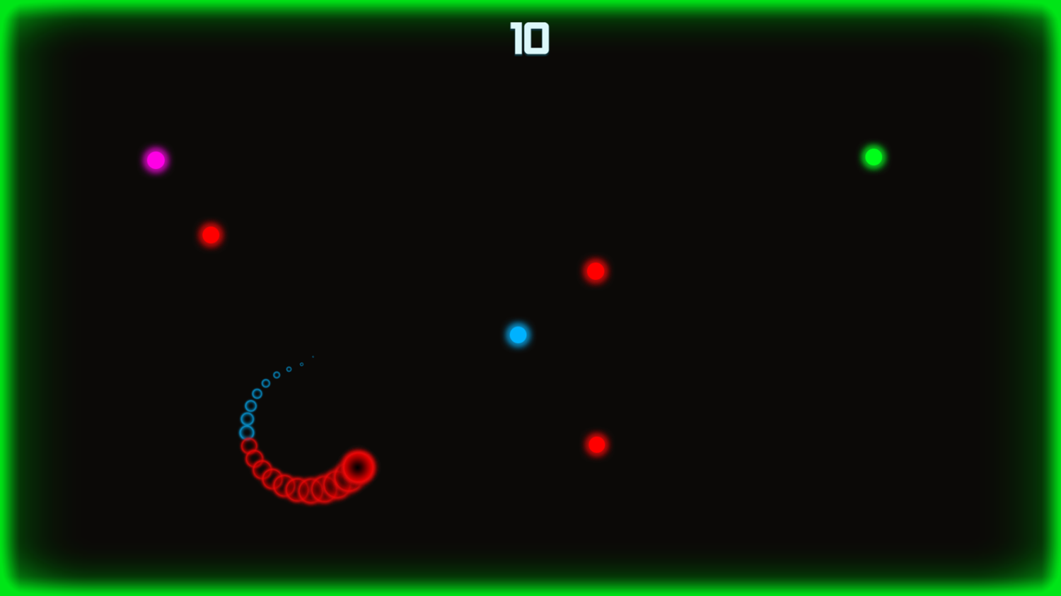Light Worm Game Play Screenshot.