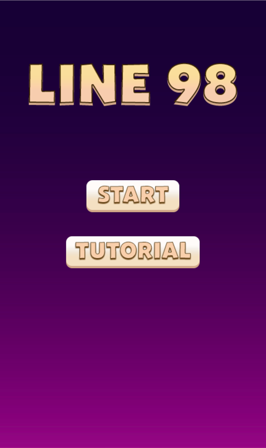 Line 98 Game Welcome Screen Screenshot.