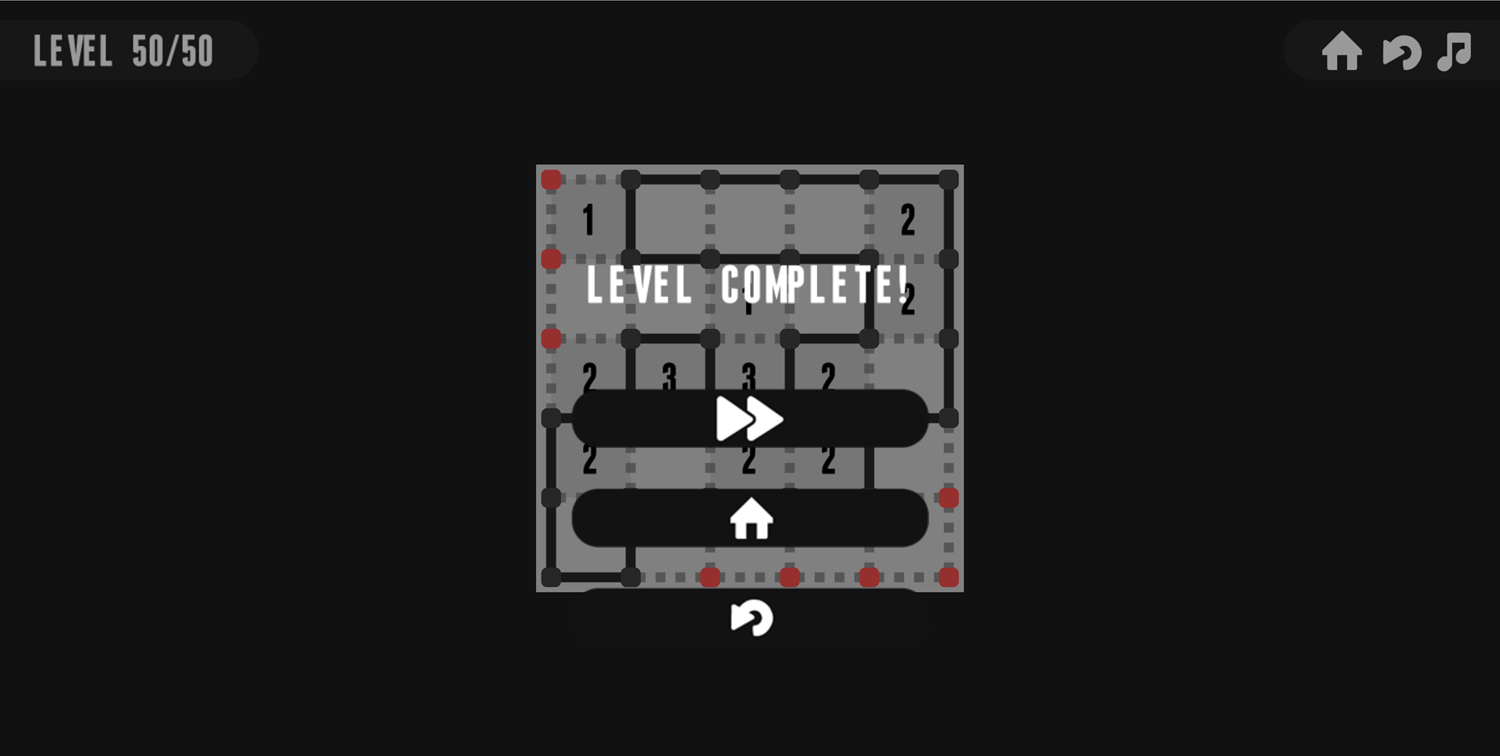 Link Game Level Complete Screenshot.