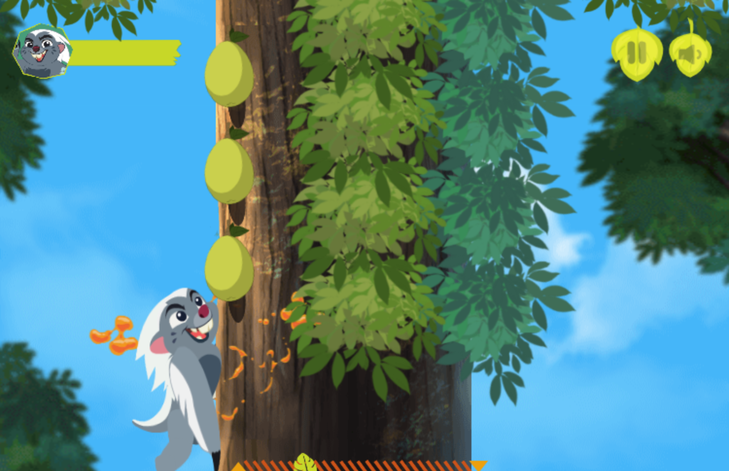 Lion Guard Climbing With Bunga Game Level Play Screenshot.