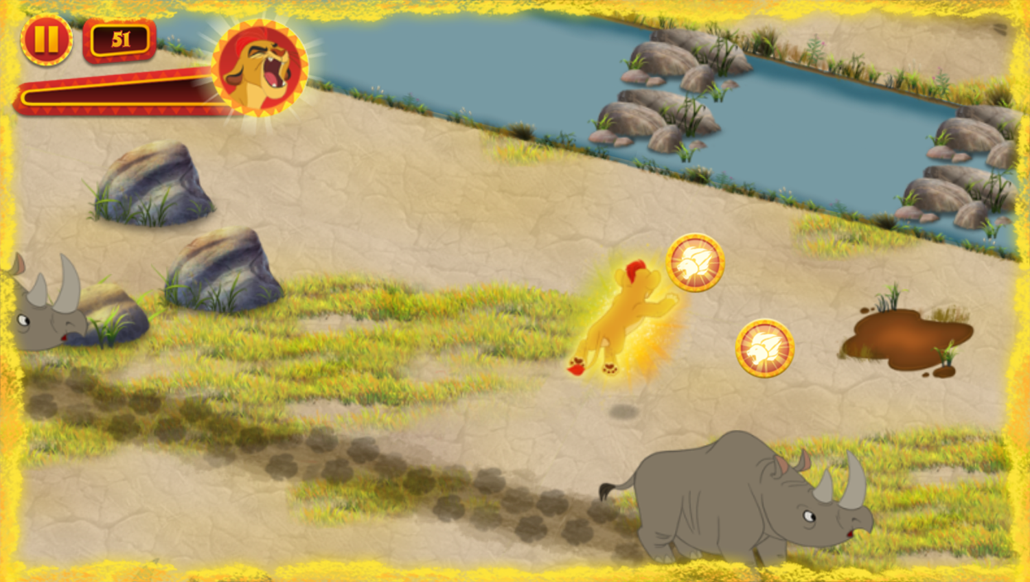 Lion Guard Protectors of the Pridelands Game Play Screenshot.