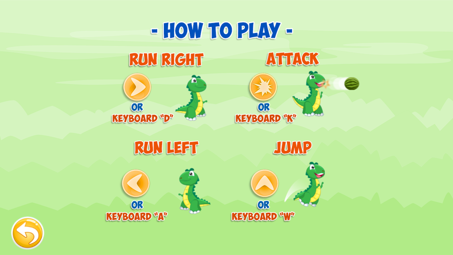 Little Dino Adventure Returns 2 Game How To Play Screenshot.