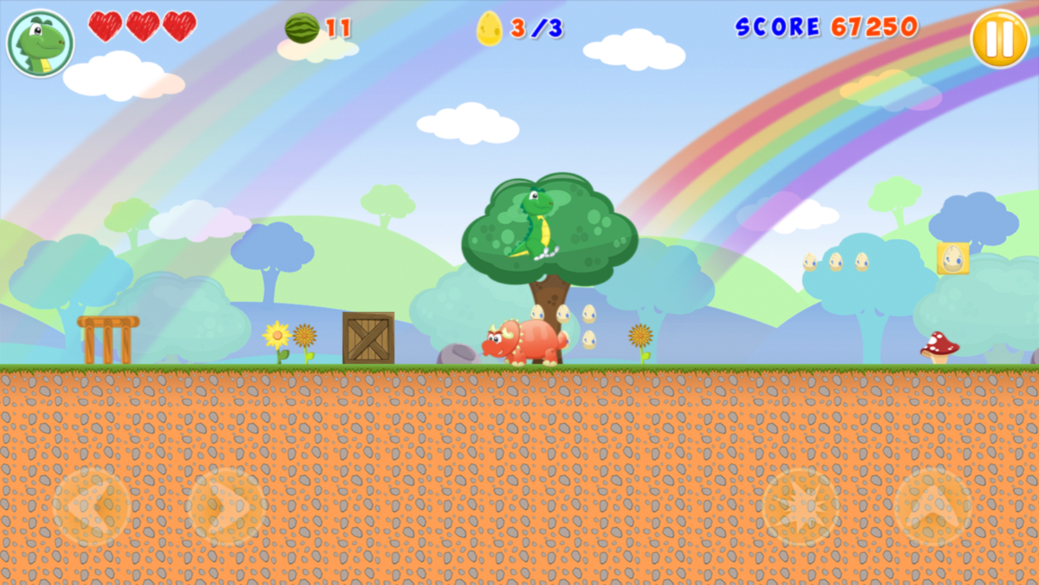 Little Dino Adventure Returns 2 Game Level Play Screenshot.