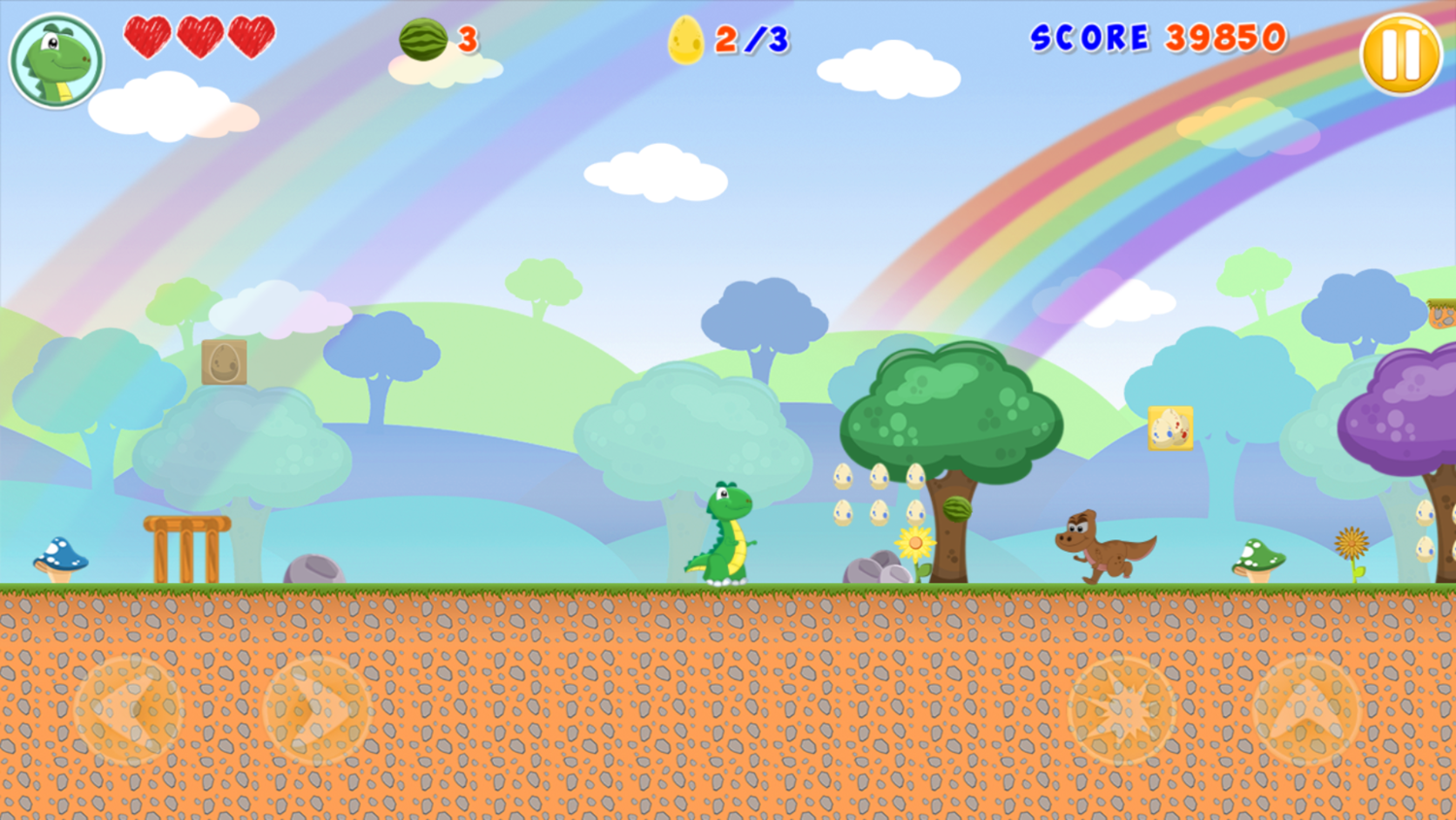 Little Dino Adventure Returns 2 Game Shooting Screenshot.