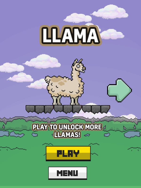 Llama Leap Game Pick Llama Screenshot.