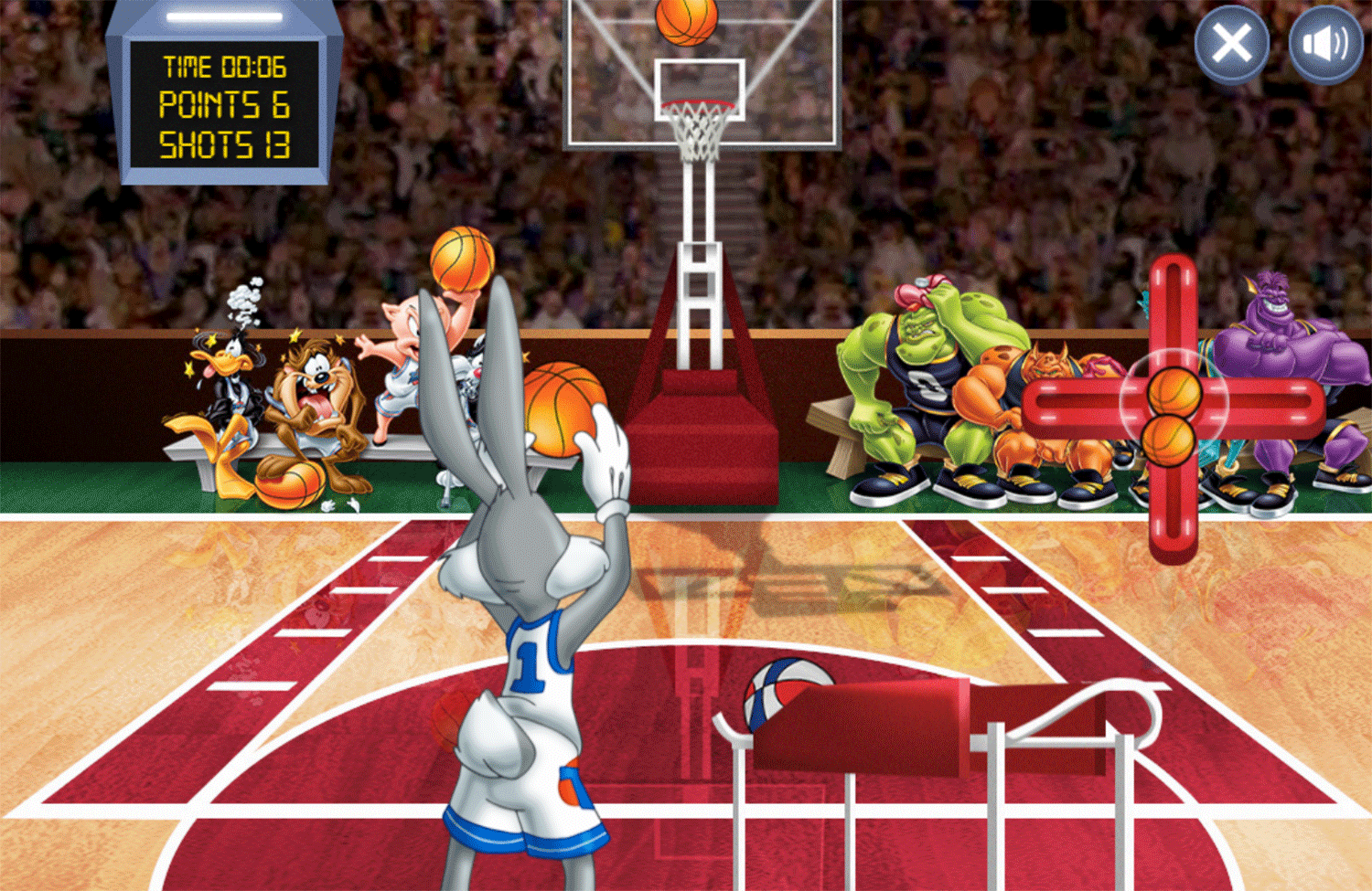 Looney Tunes Space Jam Game Play Screenshot.