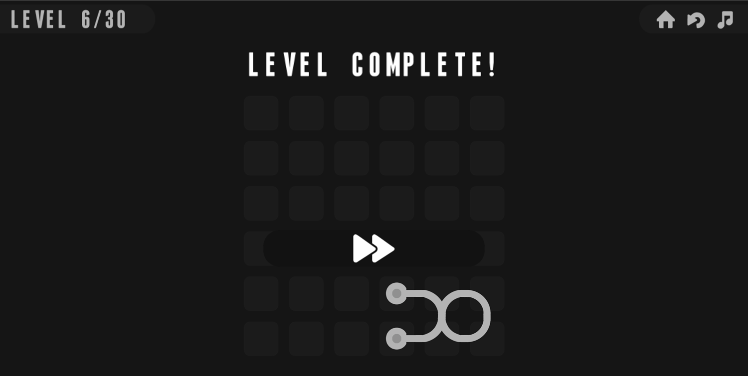 Loop Path Game Level Complete Screen Screenshot.