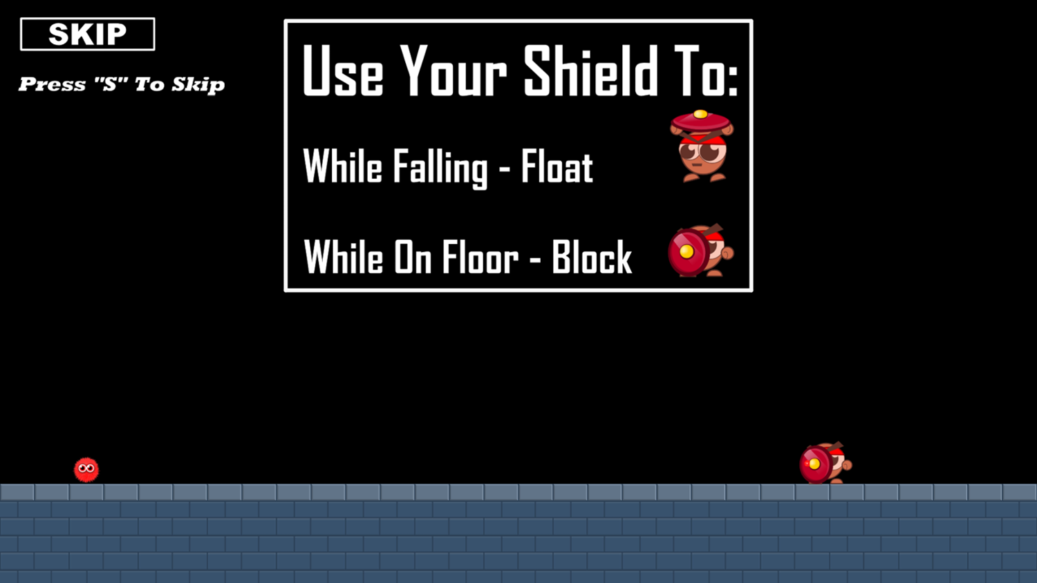Lost Glider Game Use Shield Screenshot.