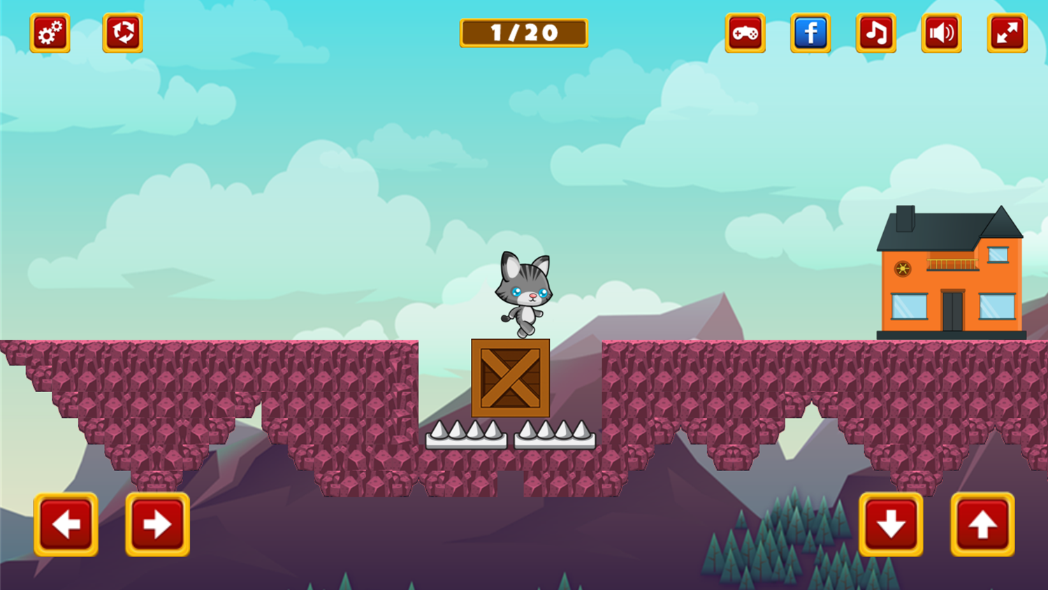 Lost Kitty Go Home Game Play Screenshot.