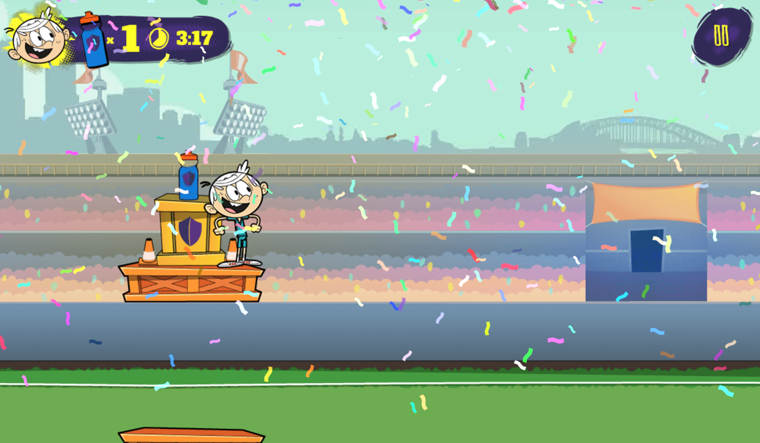 Loud House Drink Break Game Screenshot.