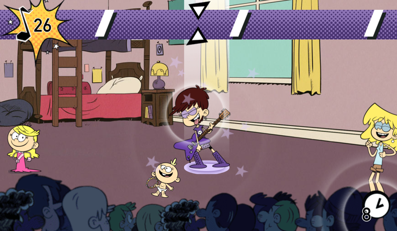 Loud House Rockin Out Loud Game Play Screenshot.