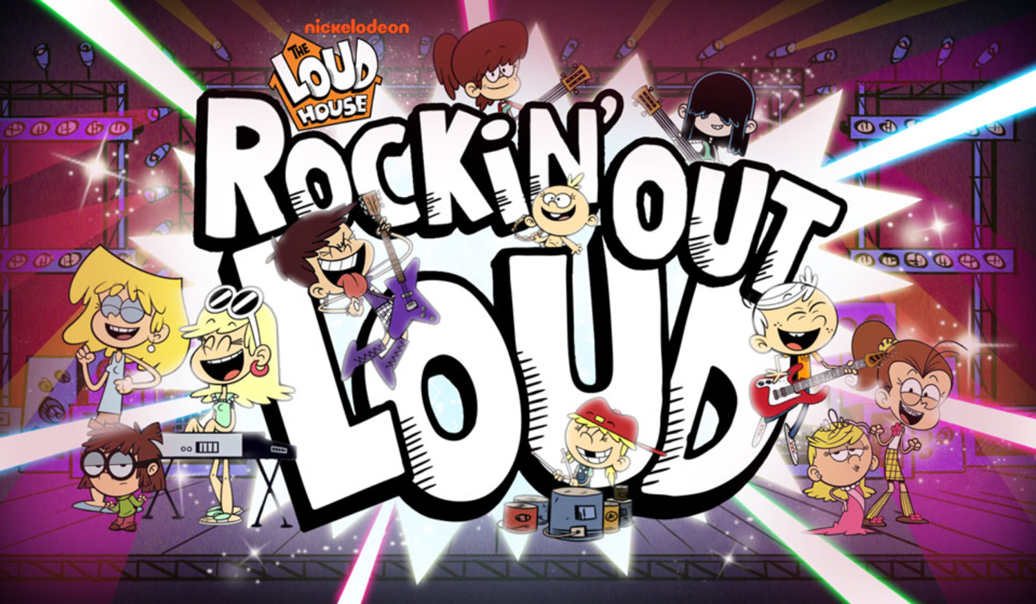 Loud House Rockin Out Loud Game Welcome Screen Screenshot.
