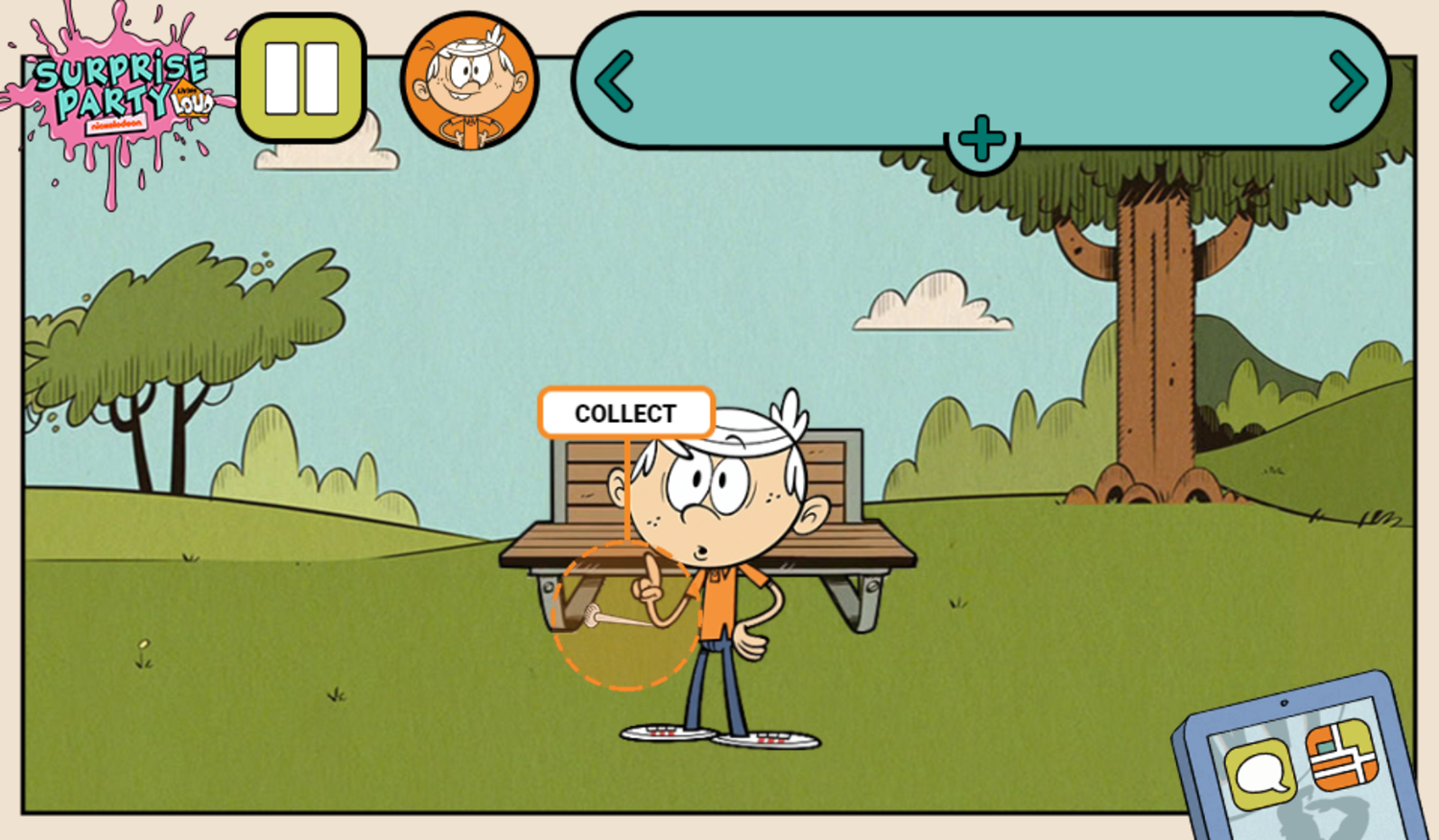 Loud House Surprise Party Game Screenshot.