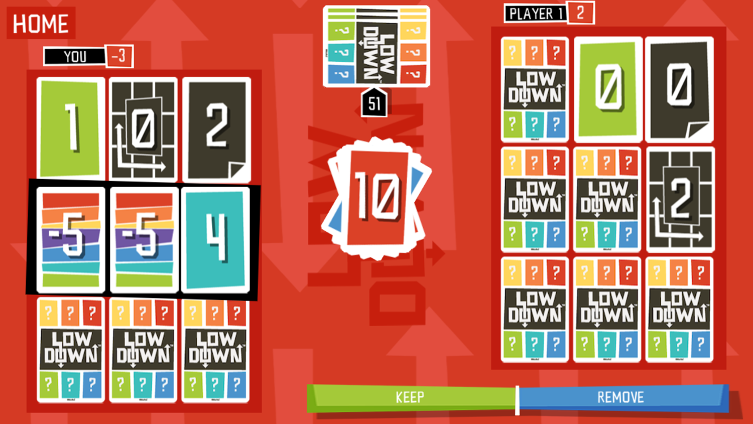 Low Down Game Play Screenshot.