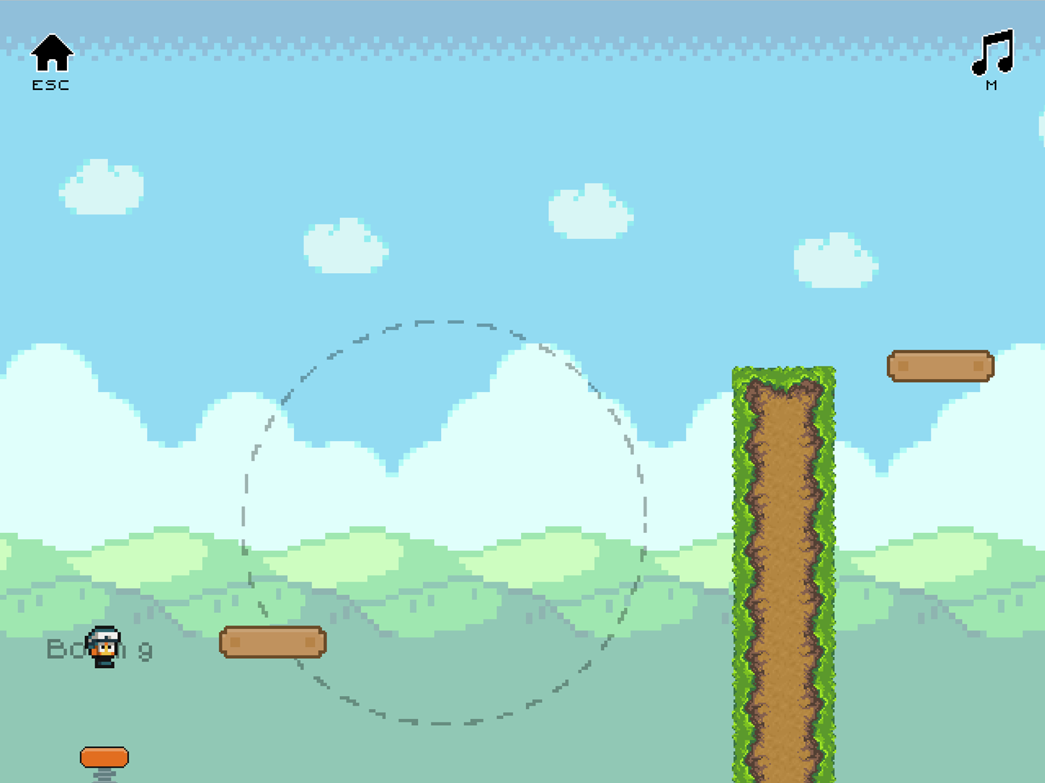 Low's Adventures 2 Game Moving Platforms and Springs Screenshot.