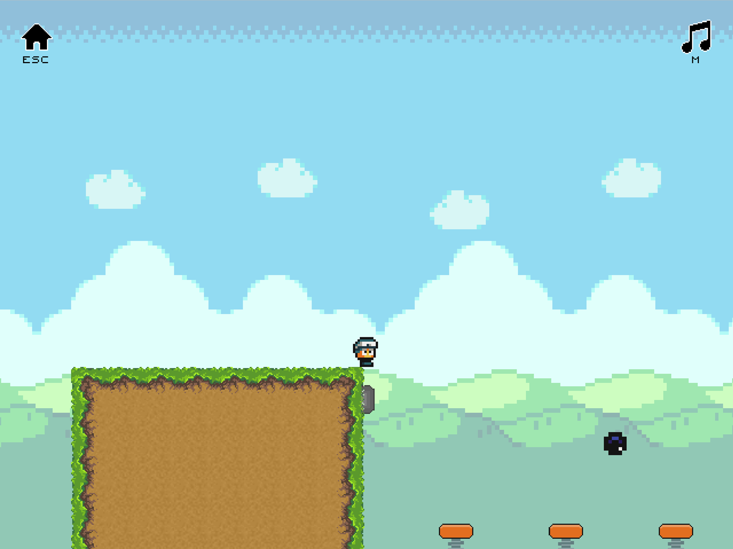 Low's Adventures 2 Game Springs and Cannonballs Screenshot.