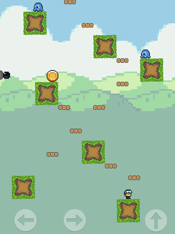Low's Adventures Game Touch Controls Screenshot.