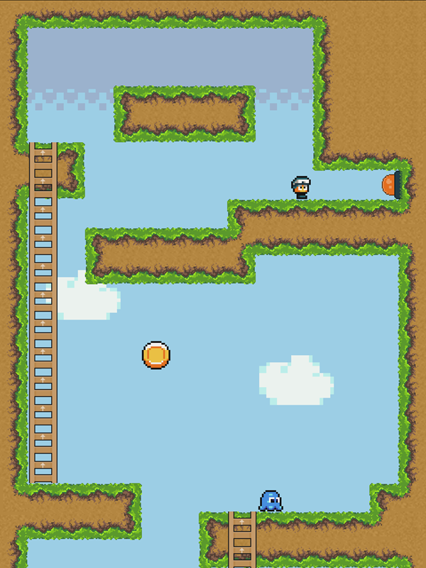 Low's Adventures Game Red Button Screenshot.
