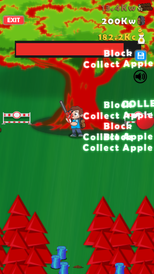 Lumberjack Master Game Final Tree Apple Screenshot.