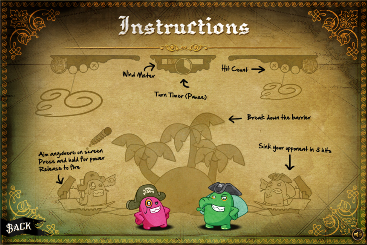 Lux Ahoy Game Instructions Screenshot.