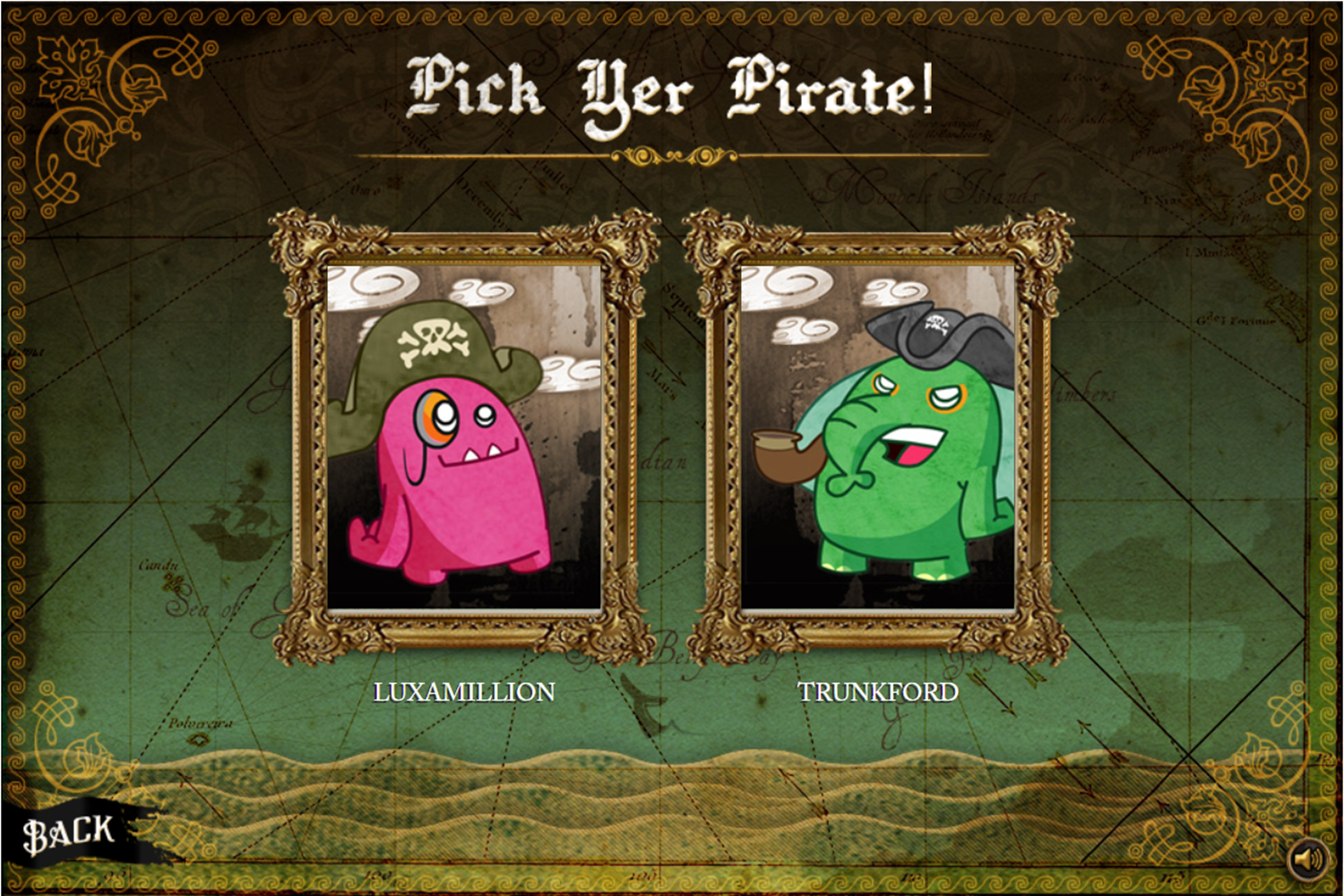 Lux Ahoy Pirate Select Screenshot.
